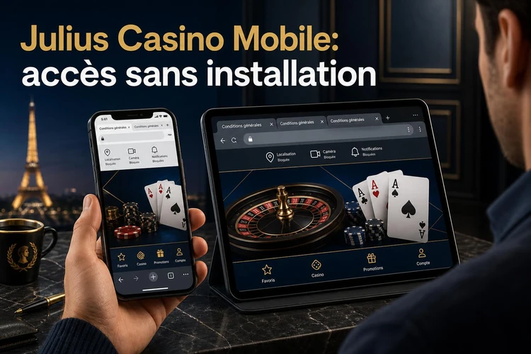 Julius Casino Mobile: avantages d’un accès sans installation