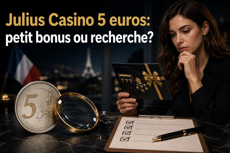 Julius Casino 5 euros et 5 euro: petit bonus ou simple recherche?
